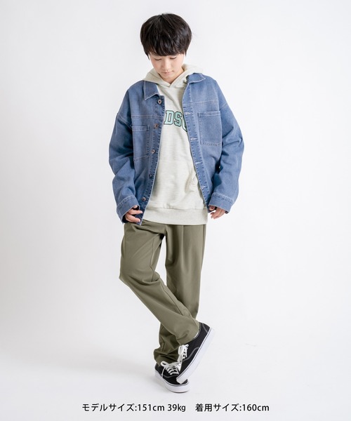 GLAZOS(グラソス)の「ビンテージ加工・デニムブルゾン【セットアップ対応】(ブルゾン・キッズ・インディゴブルー/ホワイト/ブルー・160cm/170cm/150cm/140cm)」の19枚目の写真