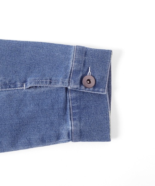 GLAZOS(グラソス)の「ビンテージ加工・デニムブルゾン【セットアップ対応】(ブルゾン・キッズ・インディゴブルー/ホワイト/ブルー・160cm/170cm/150cm/140cm)」の18枚目の写真