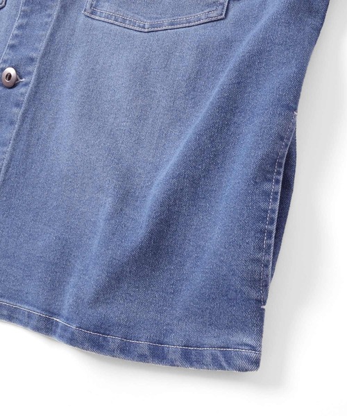 GLAZOS(グラソス)の「ビンテージ加工・デニムブルゾン【セットアップ対応】(ブルゾン・キッズ・インディゴブルー/ホワイト/ブルー・160cm/170cm/150cm/140cm)」の20枚目の写真