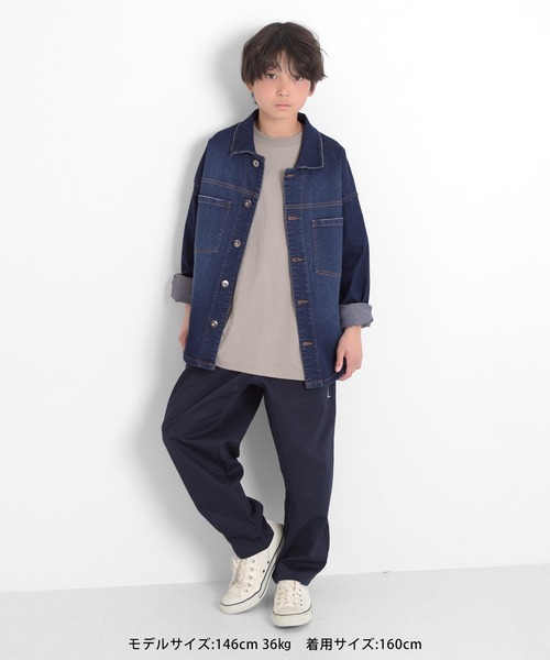 GLAZOS(グラソス)の「ビンテージ加工・デニムブルゾン【セットアップ対応】(ブルゾン・キッズ・インディゴブルー/ホワイト/ブルー・160cm/170cm/150cm/140cm)」の22枚目の写真