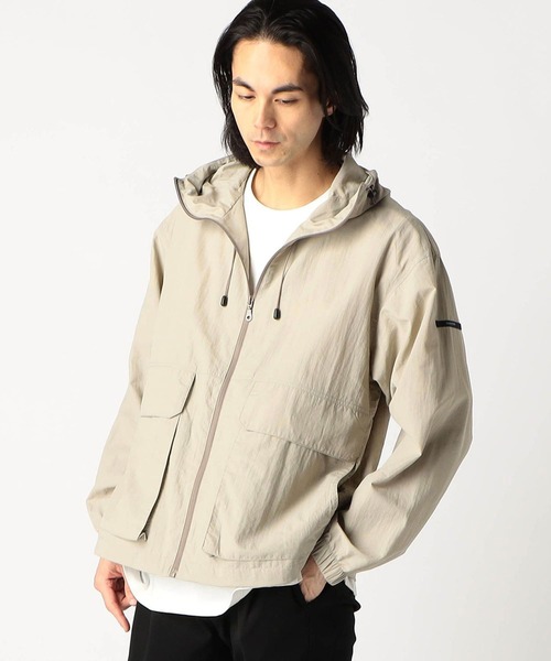 Grand PARK（グランドパーク）の「撥水フードマウンテンパーカー（マウンテンパーカー・メンズ・グリーン/ベージュ/ネイビー・LARGE/X-LARGE/MEDIUM）」の6枚目の写真