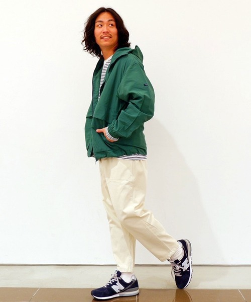 Grand PARK（グランドパーク）の「撥水フードマウンテンパーカー（マウンテンパーカー・メンズ・グリーン/ベージュ/ネイビー・LARGE/X-LARGE/MEDIUM）」の9枚目の写真