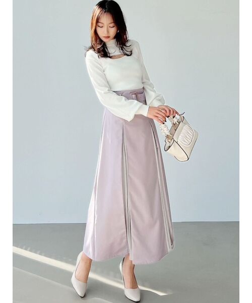 RESEXXY（リゼクシー）の「フロントオープンニットトップス（ニット/セーター・レディース・ベージュ/ブラック/オフホワイト・FREE）」の6枚目の写真