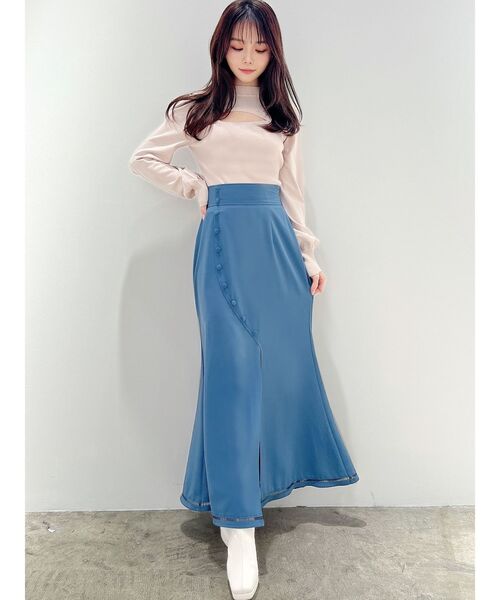 RESEXXY（リゼクシー）の「フロントオープンニットトップス（ニット/セーター・レディース・ベージュ/ブラック/オフホワイト・FREE）」の16枚目の写真