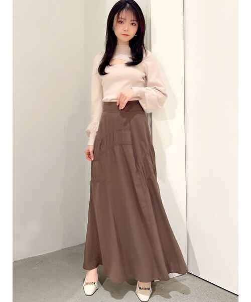 RESEXXY（リゼクシー）の「フロントオープンニットトップス（ニット/セーター・レディース・ベージュ/ブラック/オフホワイト・FREE）」の17枚目の写真