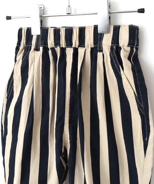 MAKE YOUR DAY（メイクユアデイ）の「5.5分丈ストライプイージーパンツ■80～140cm（その他パンツ・キッズ・ネイビー/ブラウン・140/100/90/110/80/130/120）」の14枚目の写真