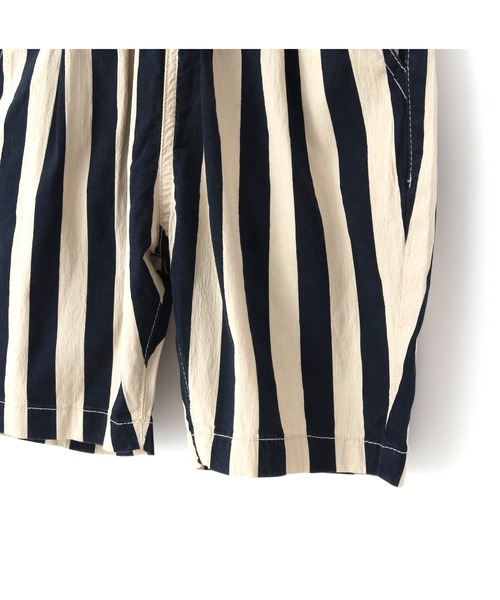 MAKE YOUR DAY（メイクユアデイ）の「5.5分丈ストライプイージーパンツ■80～140cm（その他パンツ・キッズ・ネイビー/ブラウン・140/100/90/110/80/130/120）」の16枚目の写真