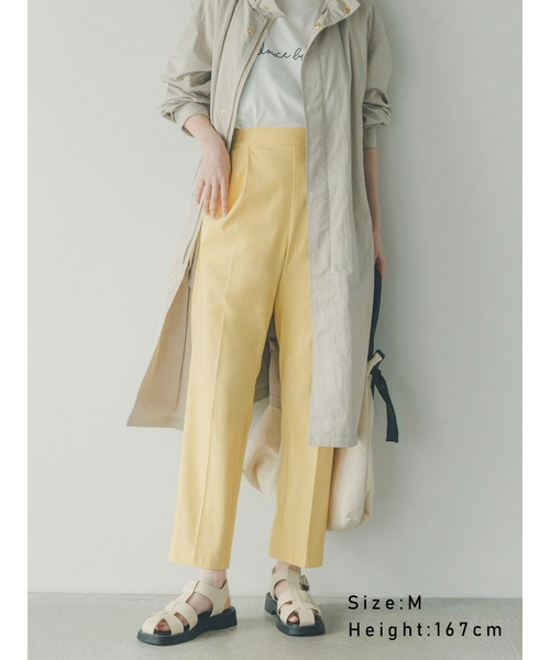 Lugnoncure（ルノンキュール）の「ストレッチテーパードパンツ（その他パンツ・レディース・グリーン/イエロー/パープル/ベージュ/ブラック・MEDIUM/LARGE/SMALL）」の5枚目の写真