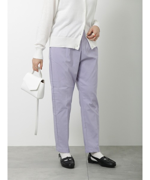 Lugnoncure（ルノンキュール）の「ストレッチテーパードパンツ（その他パンツ・レディース・グリーン/イエロー/パープル/ベージュ/ブラック・MEDIUM/LARGE/SMALL）」の19枚目の写真