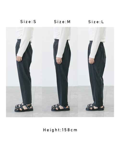 Lugnoncure（ルノンキュール）の「ストレッチテーパードパンツ（その他パンツ・レディース・グリーン/イエロー/パープル/ベージュ/ブラック・MEDIUM/LARGE/SMALL）」の10枚目の写真