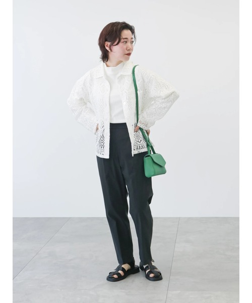 Lugnoncure（ルノンキュール）の「ストレッチテーパードパンツ（その他パンツ・レディース・グリーン/イエロー/パープル/ベージュ/ブラック・MEDIUM/LARGE/SMALL）」の15枚目の写真