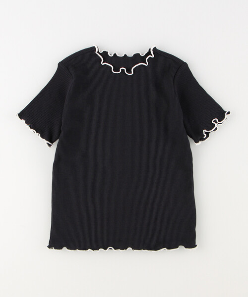 COMME CA ISM（コムサイズム）の「配色メローフリル　半袖Tシャツ（Tシャツ/カットソー・キッズ・ホワイト/ネイビー・110cm/120cm/130cm/140cm/150cm）」の5枚目の写真