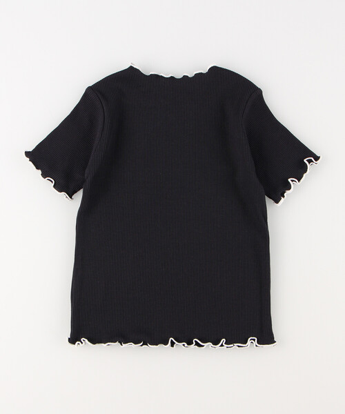 COMME CA ISM（コムサイズム）の「配色メローフリル　半袖Tシャツ（Tシャツ/カットソー・キッズ・ホワイト/ネイビー・110cm/120cm/130cm/140cm/150cm）」の6枚目の写真