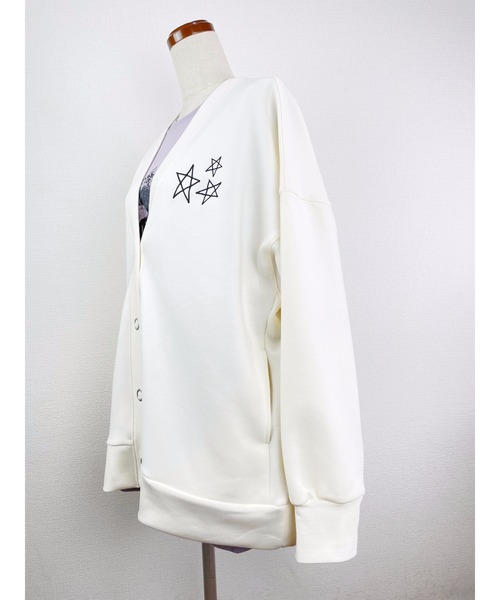 WORLD WIDE LOVE!（ワールドワイドラブ）の「ダンボールカーデ（カーディガン/ボレロ・レディース・カーキ/ネイビー/コーラル・1）」の20枚目の写真