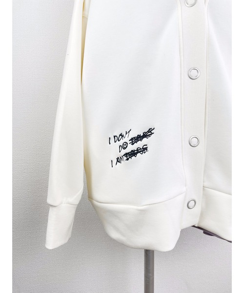 WORLD WIDE LOVE!（ワールドワイドラブ）の「ダンボールカーデ（カーディガン/ボレロ・レディース・カーキ/ネイビー/コーラル・1）」の9枚目の写真