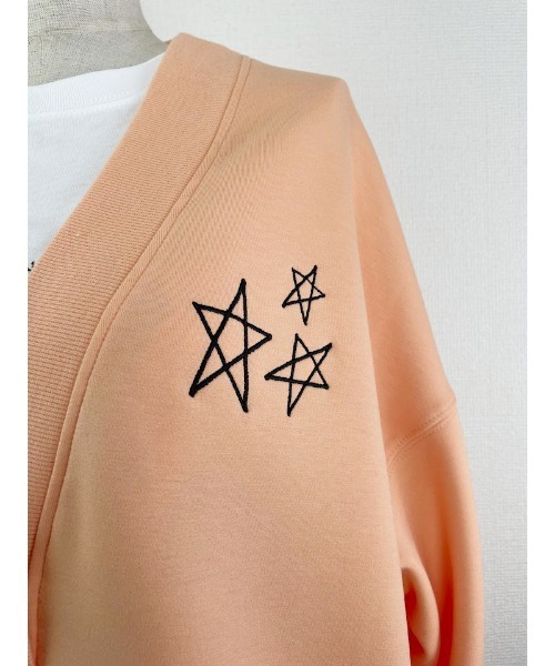 WORLD WIDE LOVE!（ワールドワイドラブ）の「ダンボールカーデ（カーディガン/ボレロ・レディース・カーキ/ネイビー/コーラル・1）」の22枚目の写真