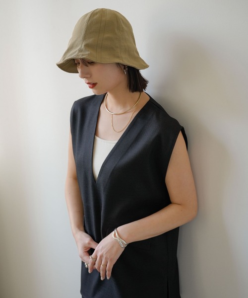 LULL ラル ダークブラウン ハット Mサイズ　サーフハットチューリップハット LULL ラル ダークブラウン ハット Mサイズ サーフハット