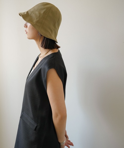 rectangle（レクタングル）の「チューリップハット（ハット・レディース・ブラック/オフホワイト/モカ・FREE）」の8枚目の写真