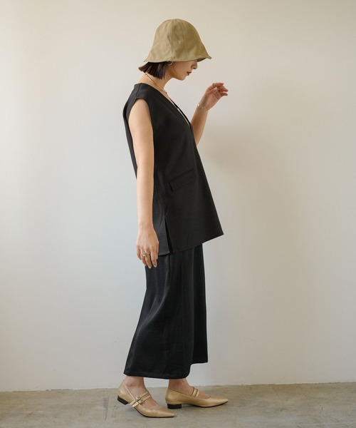 rectangle（レクタングル）の「チューリップハット（ハット・レディース・ブラック/オフホワイト/モカ・FREE）」の15枚目の写真