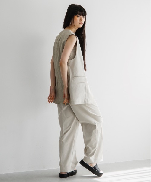 【セットアップ対応】ノーカラーベスト