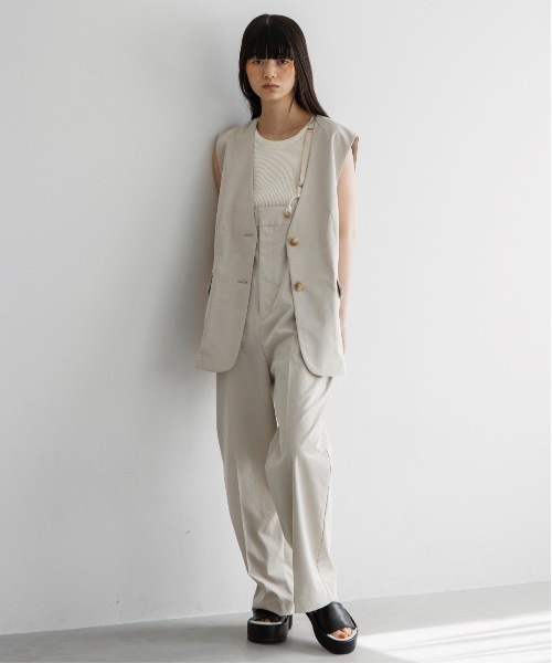 【セットアップ対応】ノーカラーベスト