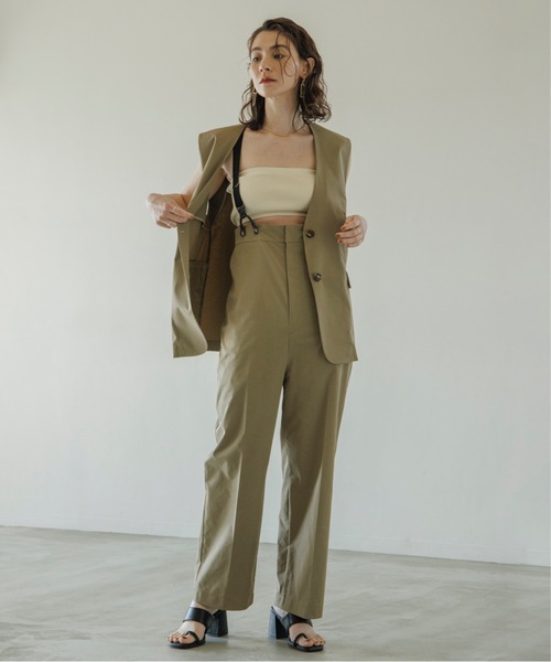 【セットアップ対応】ノーカラーベスト