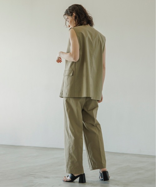 【セットアップ対応】ノーカラーベスト