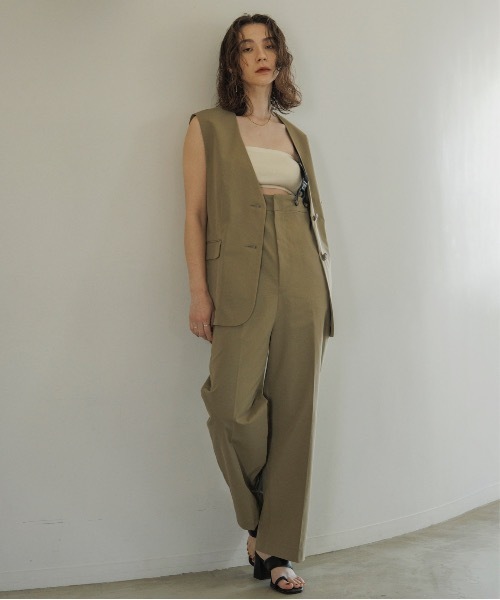 【セットアップ対応】ノーカラーベスト