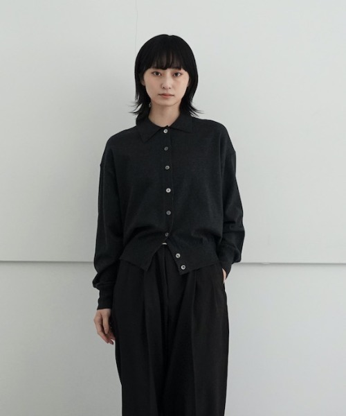 EXCLUSIVE】crepuscule Knit Shirts L/S