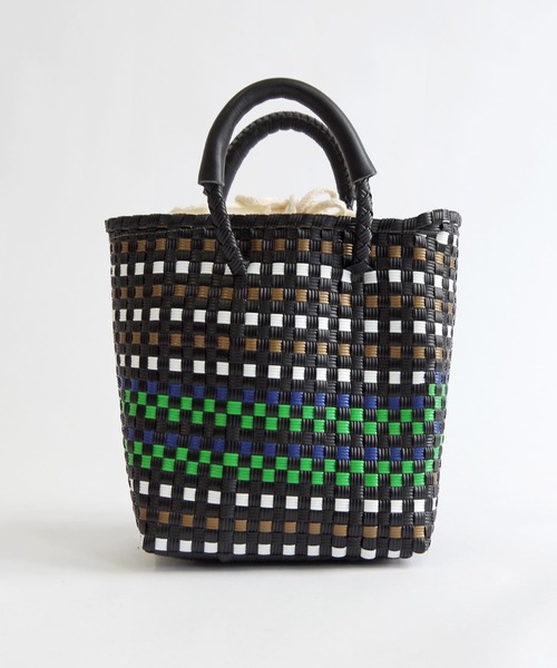 ✨極美品❤️✨WOVEN (ウーヴン) カゴバッグ ミニバッグ ミニトート WOVEN 【再入荷】WOVEN ウーヴン Small Tote スモールトート 本