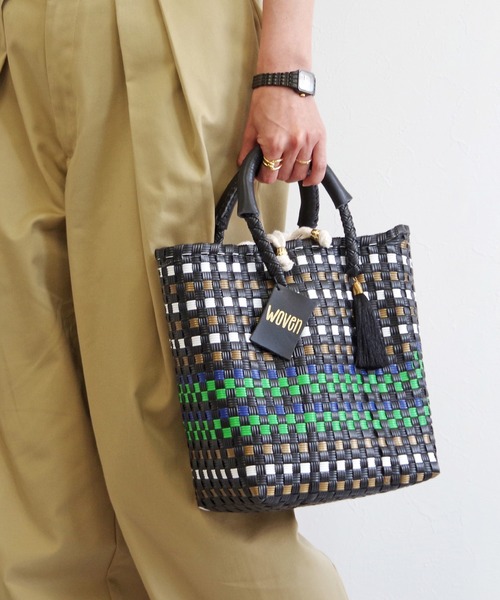 WOVEN (ウーヴン) /ミニトート メキシコ製 ミニバッグ メルカド