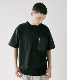 CITY TOKYO | MIXFABRICジップポケットT(Tシャツ/カットソー)