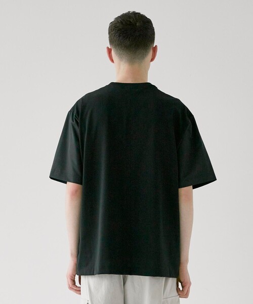 CITY TOKYO（シティトウキョウ）の「ジップポケットリラックスフィット半袖Tシャツ（Tシャツ/カットソー・メンズ・ホワイト/ブラック・1/2）」の8枚目の写真