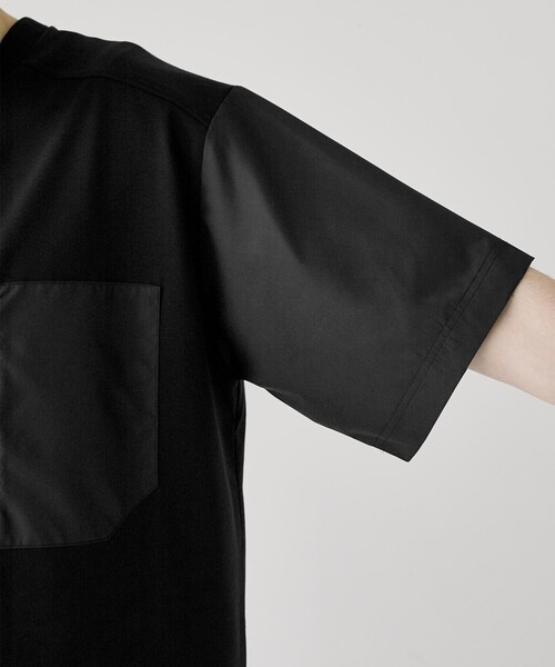 CITY TOKYO（シティトウキョウ）の「ジップポケットリラックスフィット半袖Tシャツ（Tシャツ/カットソー・メンズ・ホワイト/ブラック・1/2）」の10枚目の写真