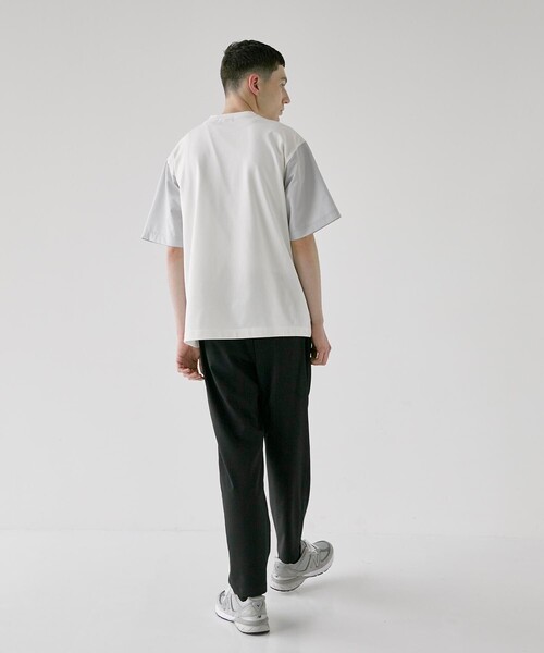 CITY TOKYO（シティトウキョウ）の「ジップポケットリラックスフィット半袖Tシャツ（Tシャツ/カットソー・メンズ・ホワイト/ブラック・1/2）」の15枚目の写真