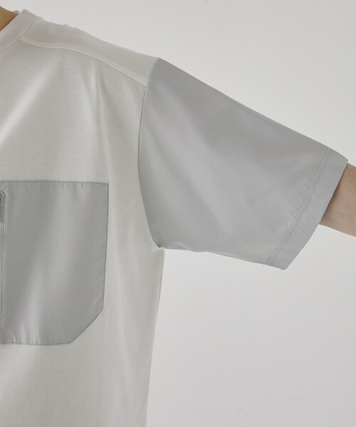 CITY TOKYO（シティトウキョウ）の「ジップポケットリラックスフィット半袖Tシャツ（Tシャツ/カットソー・メンズ・ホワイト/ブラック・1/2）」の21枚目の写真