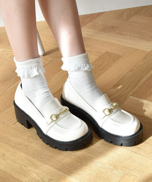 ems excite（エムズエキサイト）の「厚底ローファー（ローファー・レディース・ブルー/ブラック/ナチュラル・LARGE/MEDIUM）」の7枚目の写真