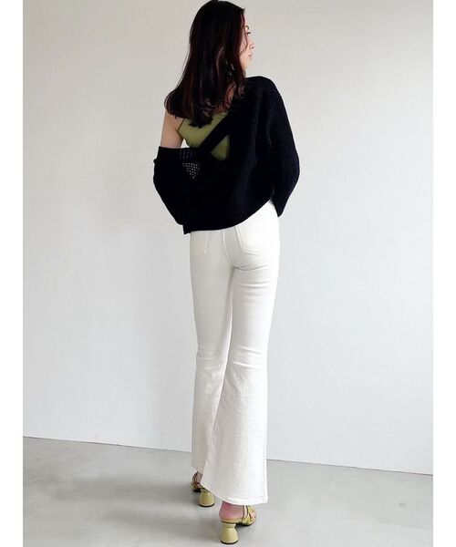 RESEXXY（リゼクシー）の「ワイドスリーブニットショートカーディガン（カーディガン/ボレロ・レディース・ブルー/ブラック/ライトグレー・FREE）」の8枚目の写真