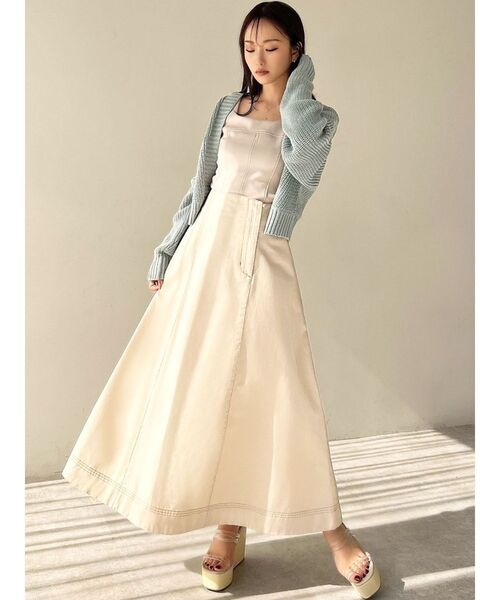 RESEXXY（リゼクシー）の「ワイドスリーブニットショートカーディガン（カーディガン/ボレロ・レディース・ブルー/ブラック/ライトグレー・FREE）」の9枚目の写真