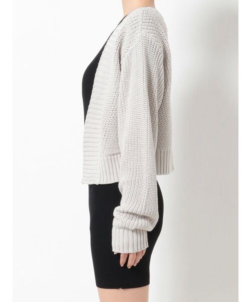 RESEXXY（リゼクシー）の「ワイドスリーブニットショートカーディガン（カーディガン/ボレロ・レディース・ブルー/ブラック/ライトグレー・FREE）」の17枚目の写真