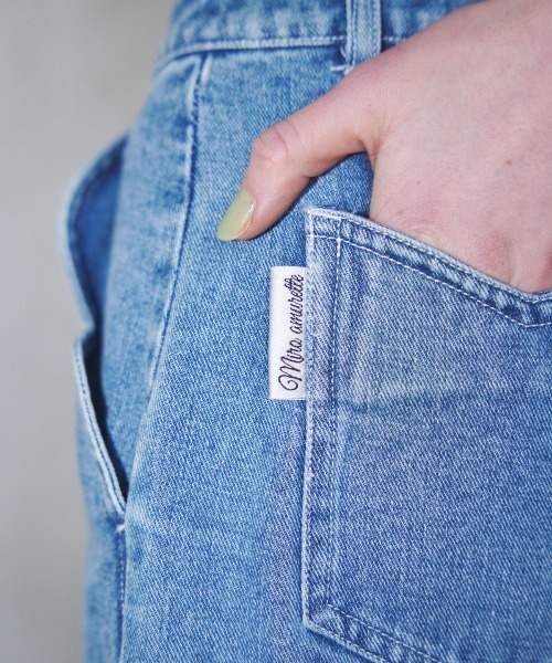MIRO AMURETTE（ミロアミュレット）の「ceur straight denim/ハートポケットデニム（デニムパンツ・レディース・ライトブルー・SMALL/MEDIUM）」の6枚目の写真