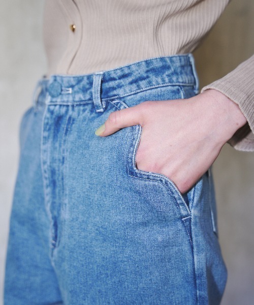 MIRO AMURETTE（ミロアミュレット）の「ceur straight denim/ハートポケットデニム（デニムパンツ・レディース・ライトブルー・SMALL/MEDIUM）」の5枚目の写真
