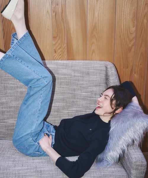 MIRO AMURETTE（ミロアミュレット）の「ceur straight denim/ハートポケットデニム（デニムパンツ・レディース・ライトブルー・SMALL/MEDIUM）」の12枚目の写真