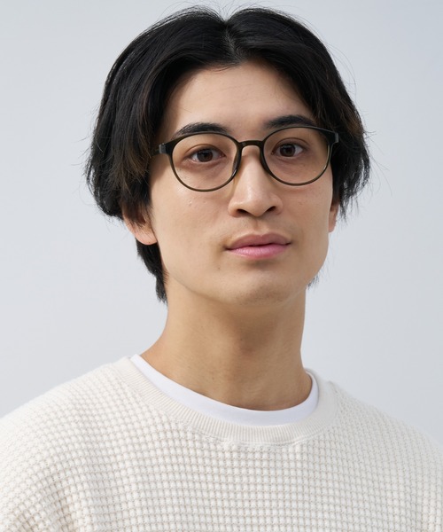 Zoff(ゾフ)の「オーバル型メガネ |黒縁メガネ| |BASIC(ベーシック)(メガネ・メンズ・ブラウン/ブラック/グリーン/ピンク・FREE)」の10枚目の写真