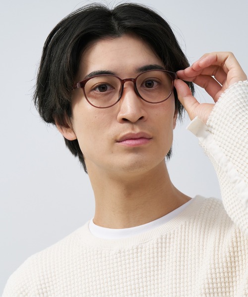 Opt Gallé オプトガレ 赤黒オーバルメガネ メガネ Opt galle Opt Gallé オプトガレ 赤黒オーバルメガネ