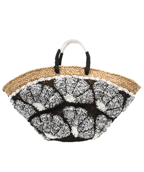 新品★ビアズリー★ストローモチーフマルシェバック 新品☆ビアズリー☆ストローモチーフマルシェバック