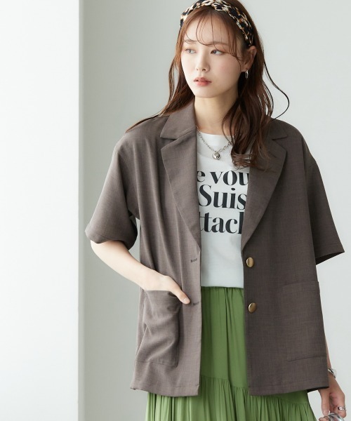 大きいサイズ 半袖ジャケット miclat（ミリタリージャケット）｜miclat