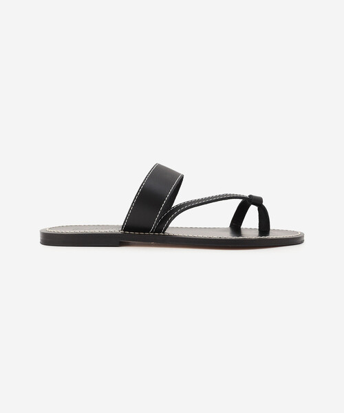 サンダル KJACQUES Men Sandals GARNIKHSNOIRCC PULNOIR BLACK K.JACQUES（ケイジャック）の「K.JACQUES | レザートング