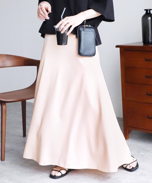 reca(レカ)の「フレアスカート(スカート・レディース・キナリ/ブルー/ブラック・M)」の1枚目の写真