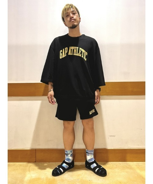 GAP（ギャップ）の「ヴィンテージソフト GAPロゴ ５分袖 スウェット・トレーナー(ユニセックス)（スウェット・メンズ・ライトグレー/パープル/イエロー/ブラック/ブルー/ホワイト・S/L/M/XL/XS）」の11枚目の写真